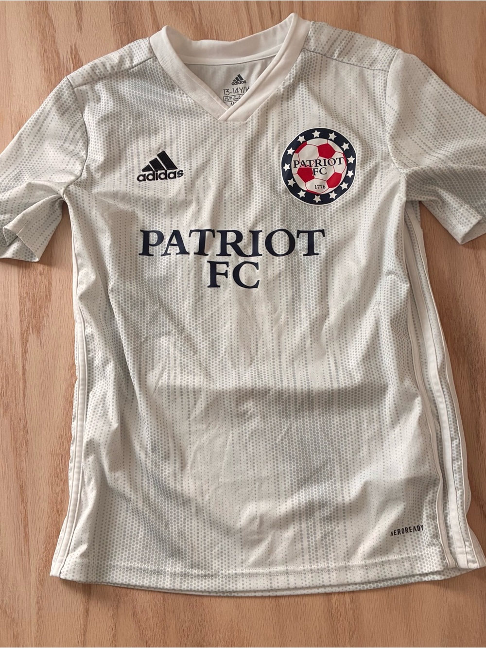 Adidas Kids' Patriot FC White Soccer Jersey 13/14